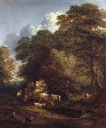 Thomas Gainsborough The Maket Cart oil on canvas